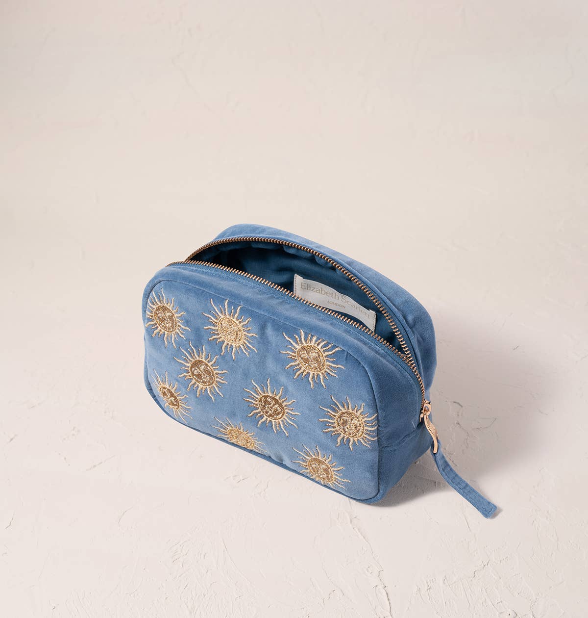 Elizabeth Scarlett Ltd - Sun Goddess Cosmetics Bag: Rust / Velvet