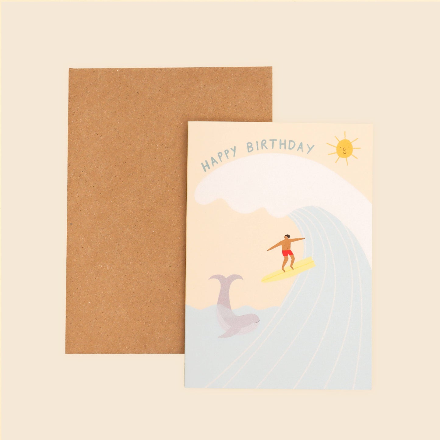 Surfer Birthday Card | Happy Birthday | Male Birthday Card