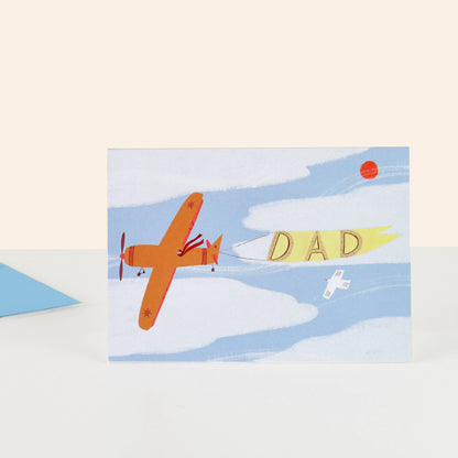 Little Black Cat Illustrated Goods - Vintage Plane Dad Card | Father's Day | Dad Birthday