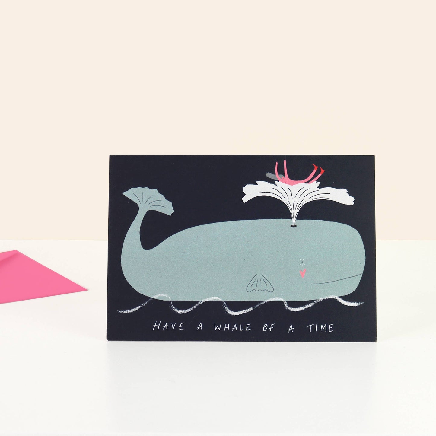 Little Black Cat Illustrated Goods - Have a Whale of a Time Greeting Card