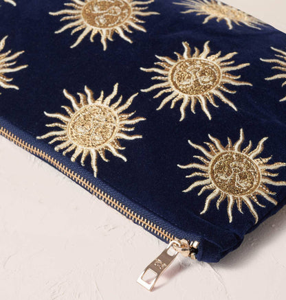 Elizabeth Scarlett Ltd - Sun Goddess Navy Everyday Pouch