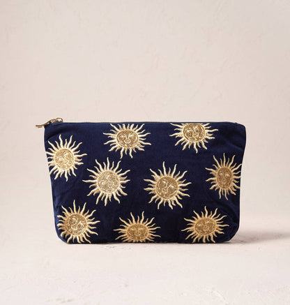 Elizabeth Scarlett Ltd - Sun Goddess Navy Everyday Pouch