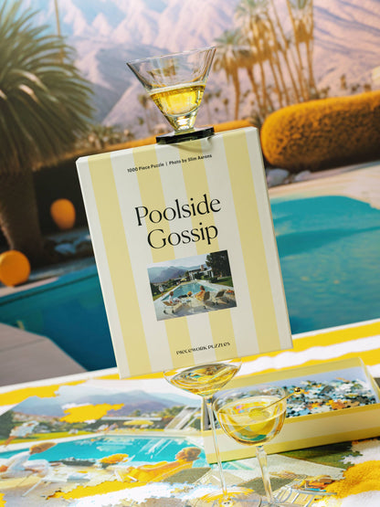 Piecework Puzzles - Poolside Gossip - Slim Aarons Collab - 1000 Piece Puzzle