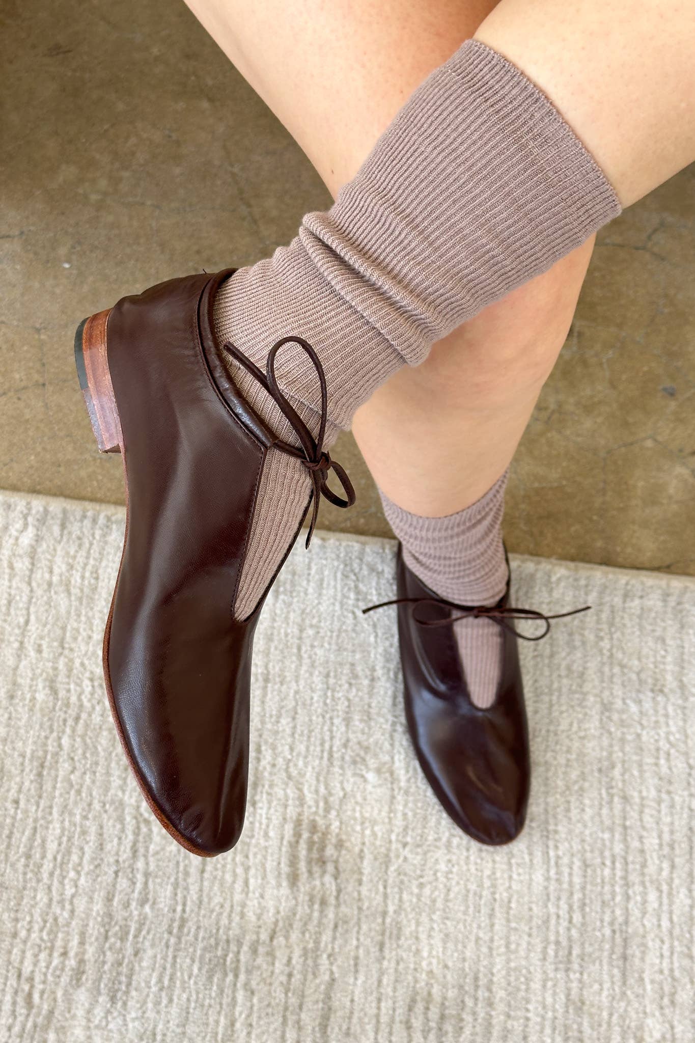 Trouser Socks: Rosewater