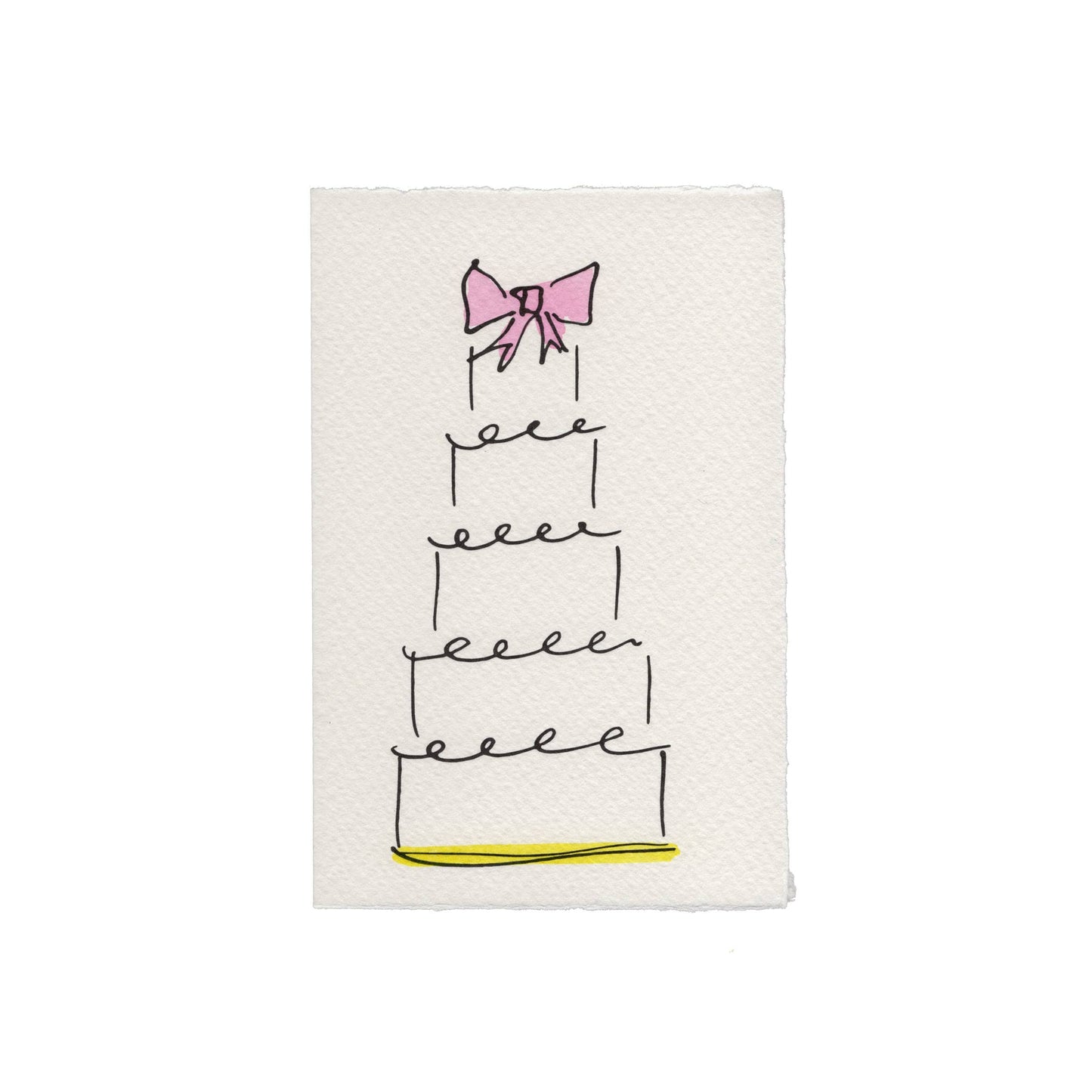 Scribble & Daub - Wedding Cake Card: Blue