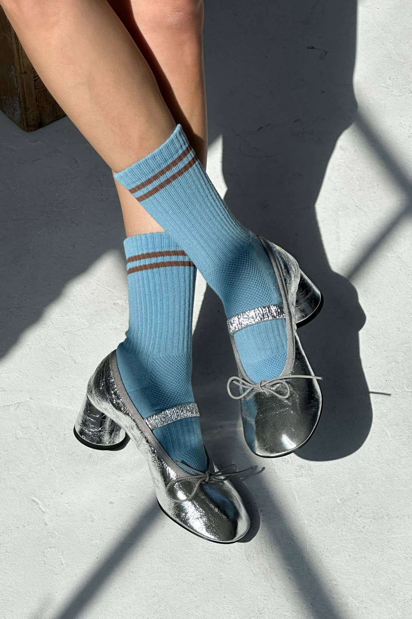 Le Bon Shoppe - Boyfriend Socks: Blue Grey