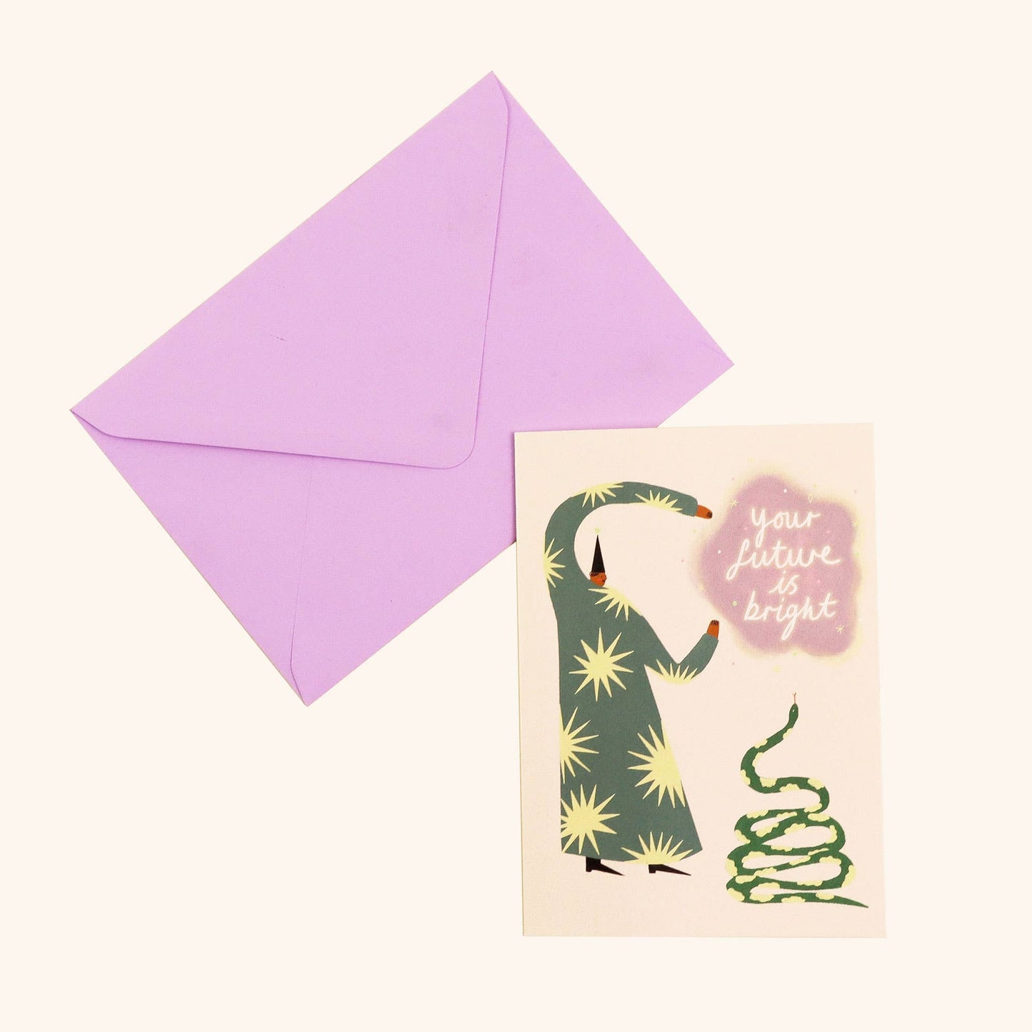 Little Black Cat Illustrated Goods - Your Future Is Bright Greeting Card | Graduation | New Job