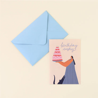 Birthday Wishes Card | Happy Birthday | Cake Card | Women's