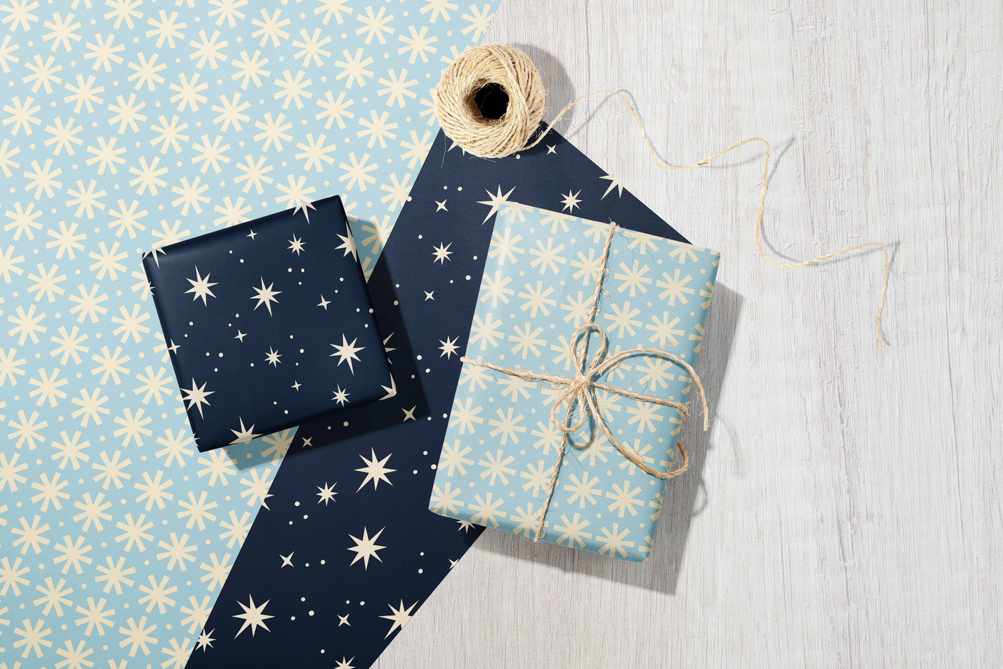 Bird & Co Studio - Star Gazer | Starry Modern-Retro Recycled Gift Wrap Paper