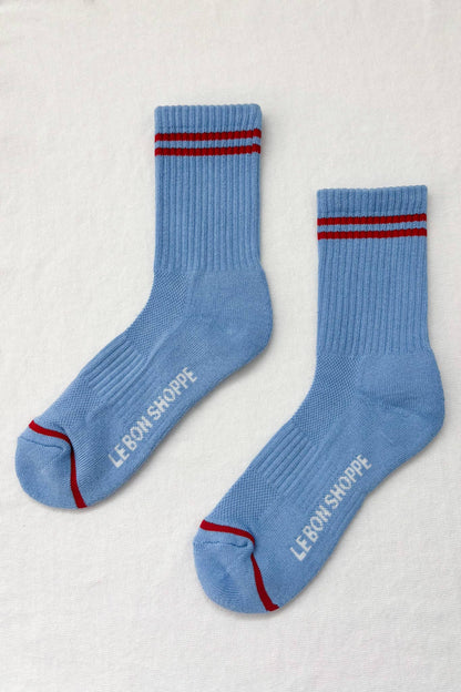 Le Bon Shoppe - Boyfriend Socks: Blue Grey