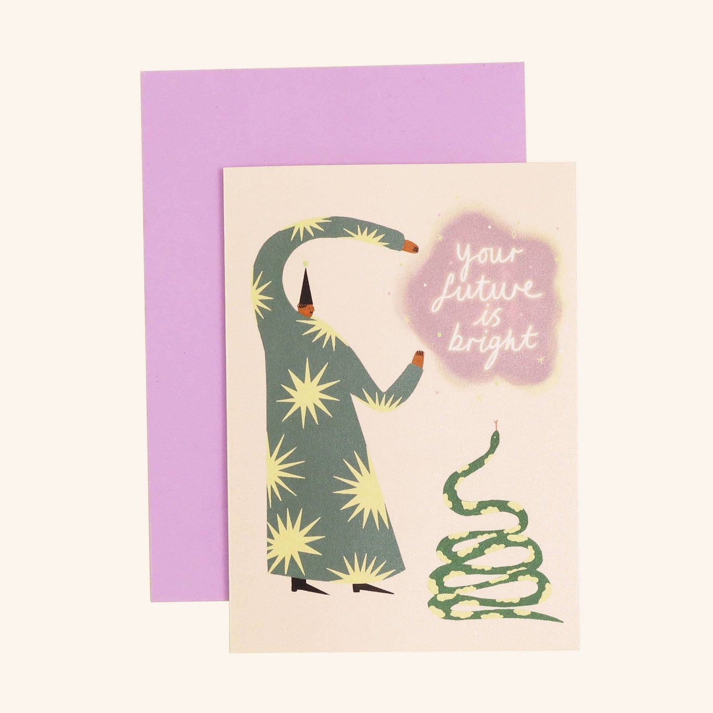 Little Black Cat Illustrated Goods - Your Future Is Bright Greeting Card | Graduation | New Job