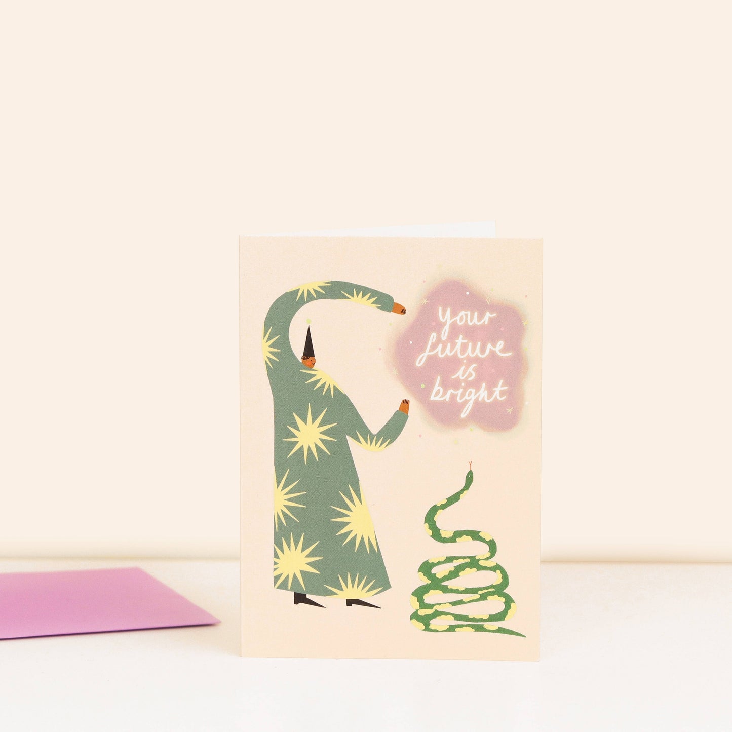 Little Black Cat Illustrated Goods - Your Future Is Bright Greeting Card | Graduation | New Job