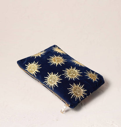 Elizabeth Scarlett Ltd - Sun Goddess Navy Everyday Pouch