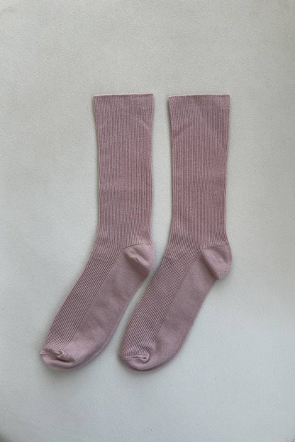 Trouser Socks: Rosewater