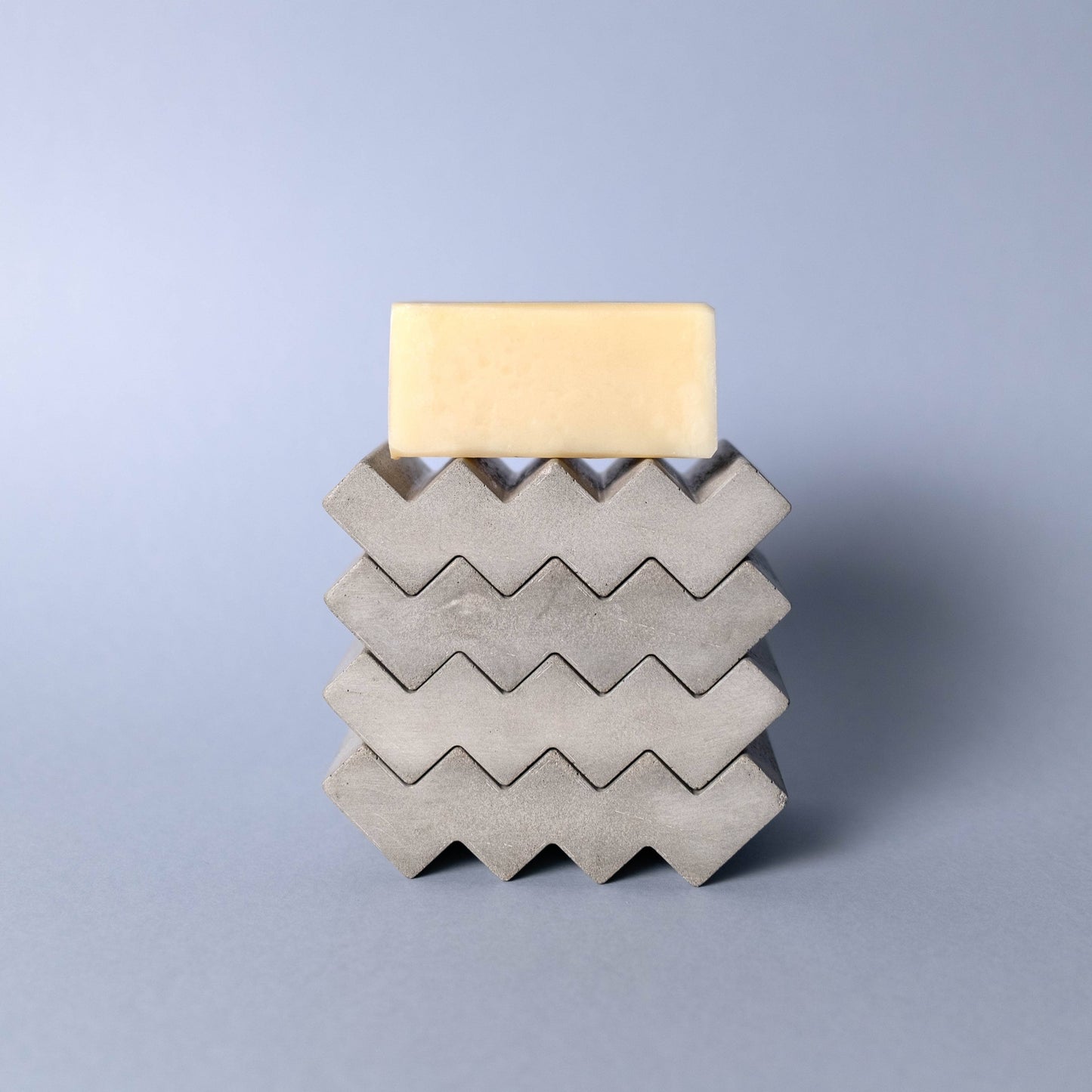 Concrete ZigZag Soap Dish