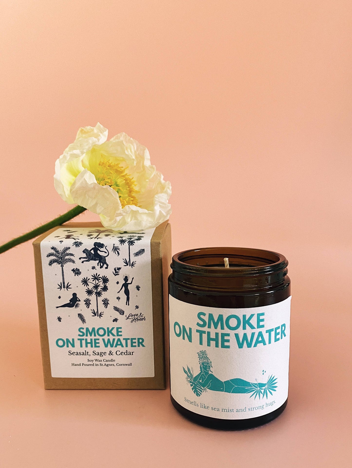 Les Boujies - Smoke on the Water - Midi 180ml Vegan Soy Wax Candle